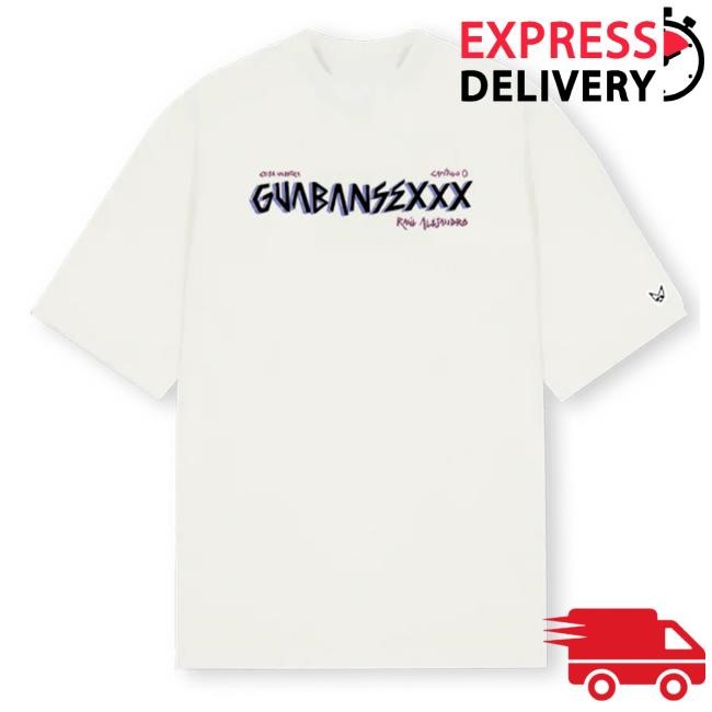 Official Rauw Alejandro Merch Store Guabansexxx Top Shirt - White Rauw Alejandro