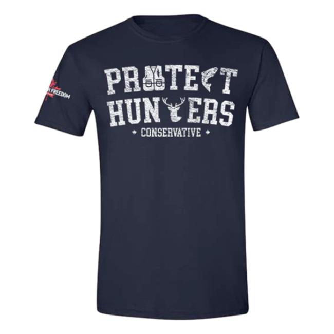 Official Pierre Poilievre Conservative Party Of Canada Unisex Protect Hunters Hot Shirt Navy