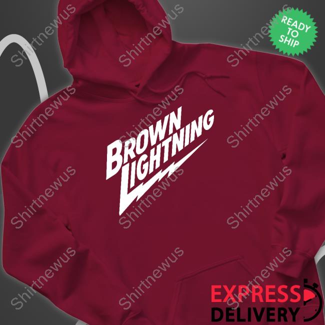 Brown Lightning T Shirt