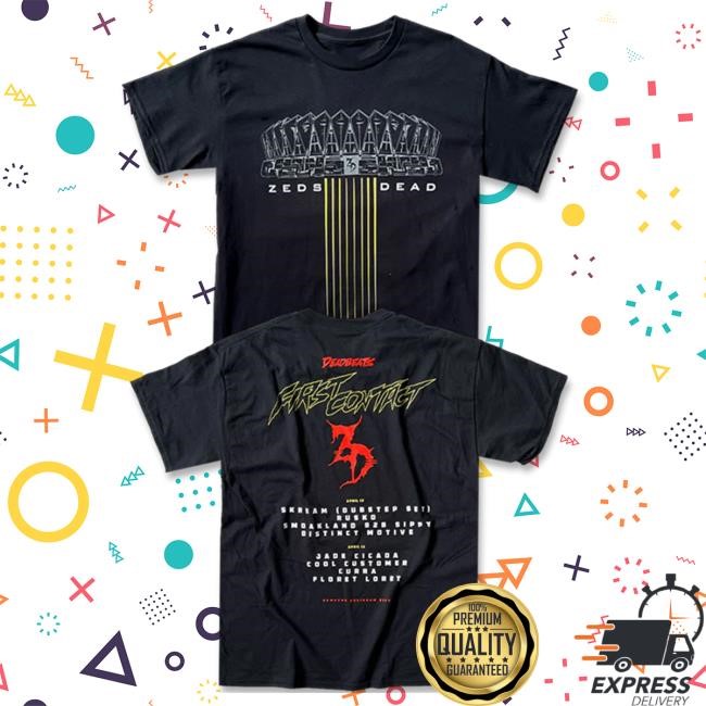 Official Zeds Dead Merch Zeds Dead First Contact Event New Shirt Zeds Dead Apparel Clothing Shop ZedsDead