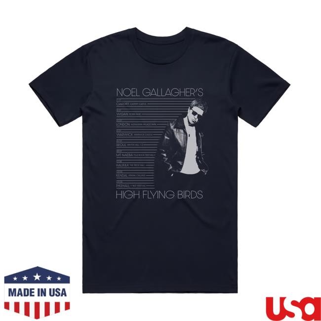 Official Noel Gallagher Merch Store 2024 Summer Tour Dates Tee