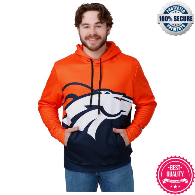 Official Foco Merch Store Shop Foco Denver Broncos Bold Logo Hoodie Foco Apparel Clothing