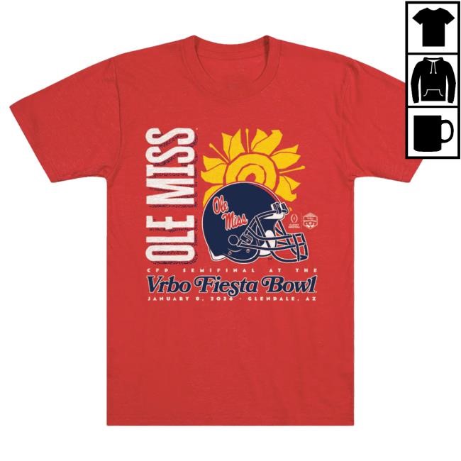 Official Ole Miss Rebels NCAA Football NCAA Fiesta Bowl Tee 2026