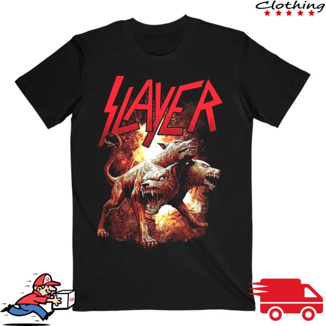 Official Slayer Clothing Store Shop Merch Cerberus Rising Shirt 2023