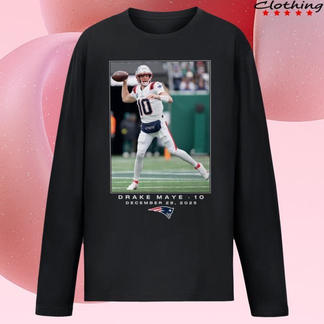 Official NFL Football NFL New England Patriots Drake Maye Print Shirt