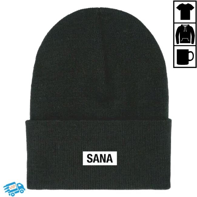 Official Sana Detroit Merch Store Core Beanie- Brown SanaDetroit