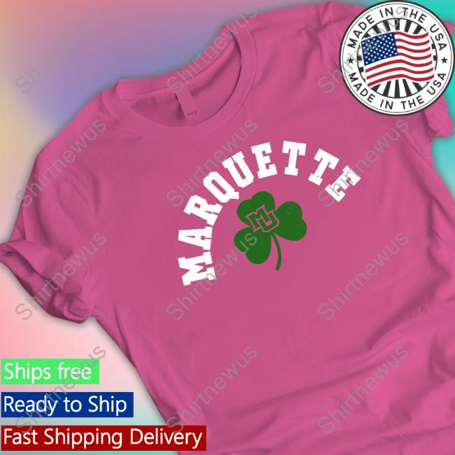 Marquette Spirit Marquette Shamrock Long Sleeve T Shirt