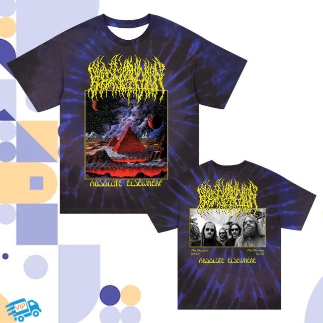 Official Blood Incantation Merch Absolute Elsewhere Album Shirt 2024 (Stargate Dye)