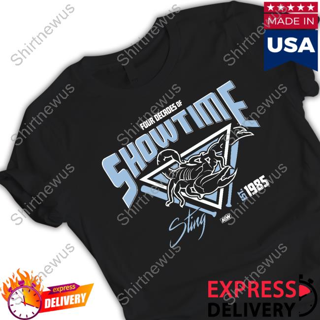 Shopaew Merch Official Four Decades Of Showtime! Sting Est.1985 Shirt