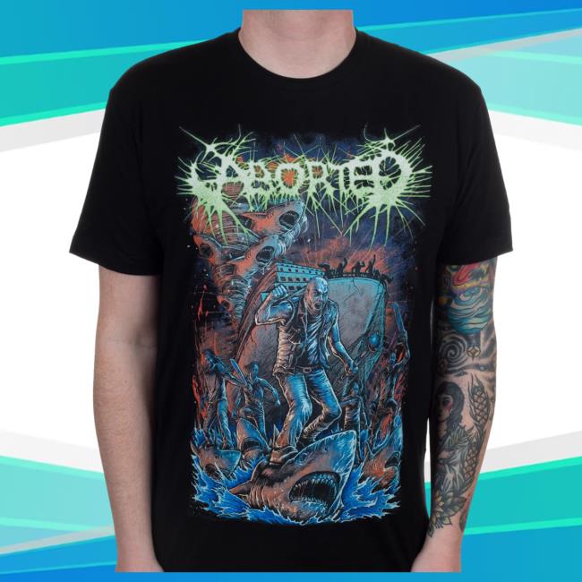 Official Indie Merch Store Shop Aborted "Sharknado" Attractive Shirt IndieMerchStore