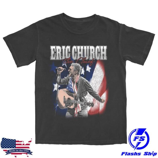 Eric Church The Chief Stars & Stripes Tees | Eric Church Official Merch Store Shop