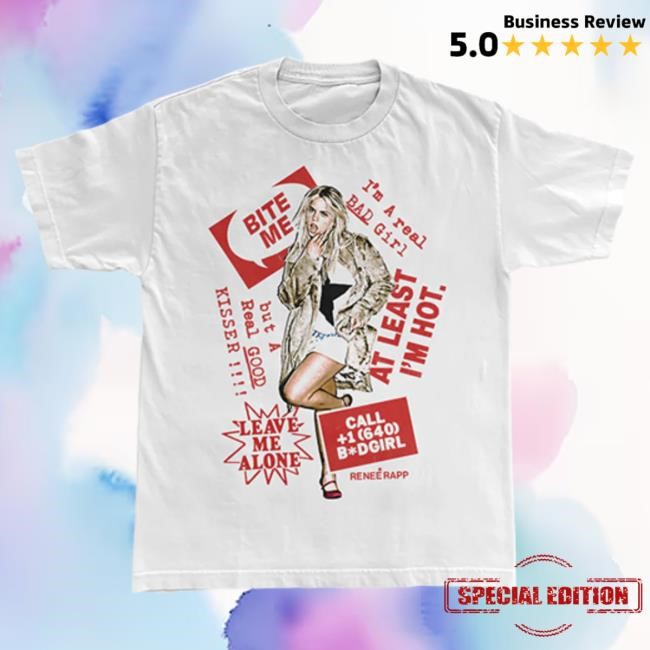 Official Renee Rapp White Date Back Tour Tees Reneé Rapp