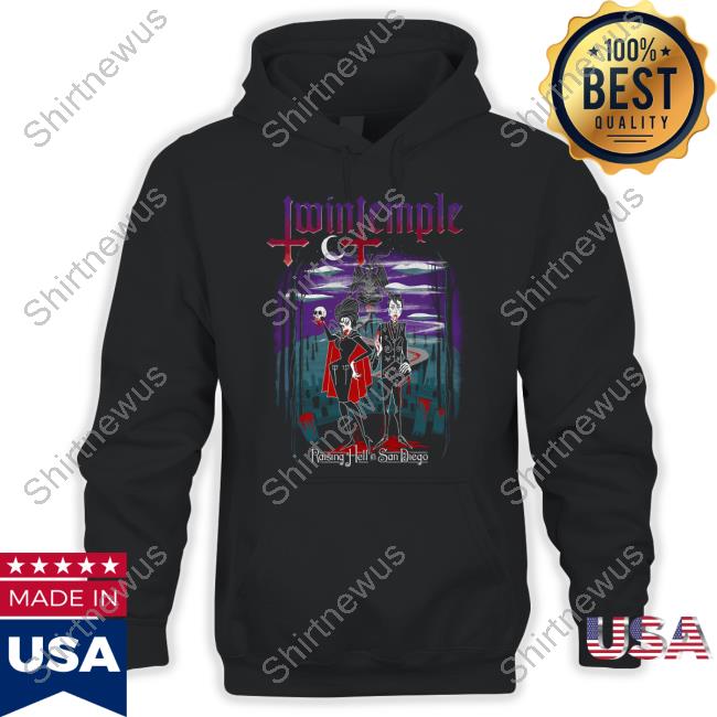 Rebellion Republic Merch Twin Temple Raising Hell In San Diego Long Sleeve Rebellion Republic Merch Twin Temple Raising Hell In San Diego Hooded Sweatshirt
