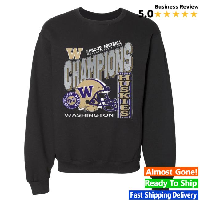 Washington Huskies 2023 Pac-12 Champions Kings Of The West Crew