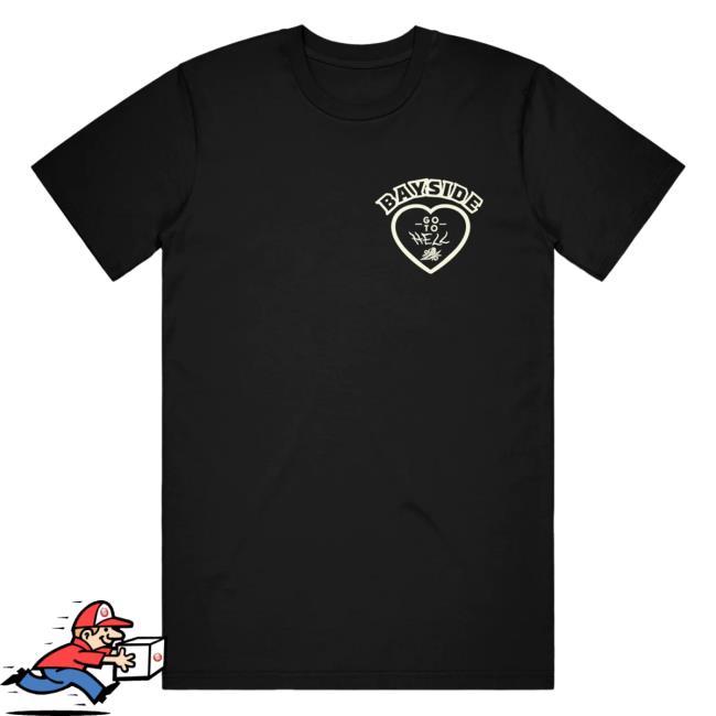 Official Bayside Merch Go To Hell Black Tshirt