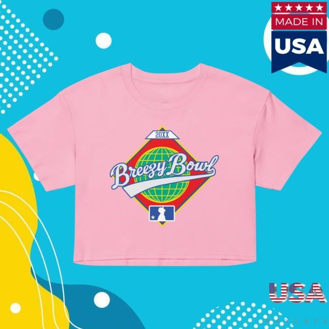 Official Chris Brown Shop BREEZY BOWL STADIUM Women’s crop top Top Shirt Bubblegum ChrisBrown