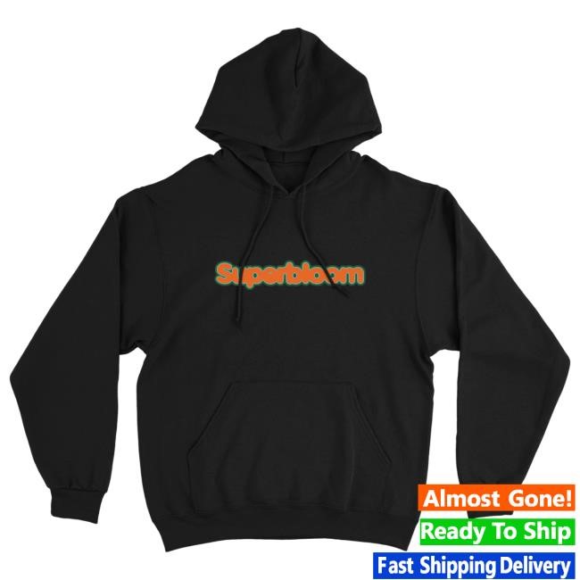 Official Ashton Irwin Merch Store Black Superbloom Logo Hoodie Sweatshirt