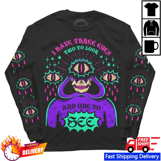 Official Wizard Of Barge Three Eyes Long Sleeve Shirt New