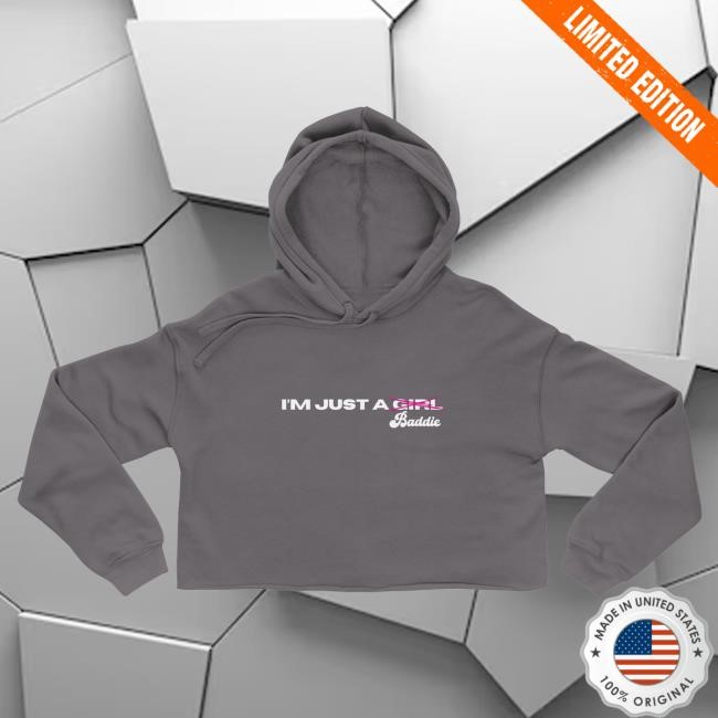Natalie Nunn Just A Baddie - Crop Hoodie Storm Streetwear