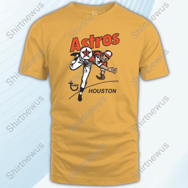 Houston Astros Homage x Topps Gold Tri-Blend Crewneck Sweatshirt