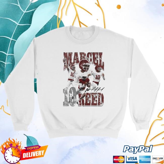 Official Nil Store Merch Shop Marcel Reed Graphic White Pullover Hoodie