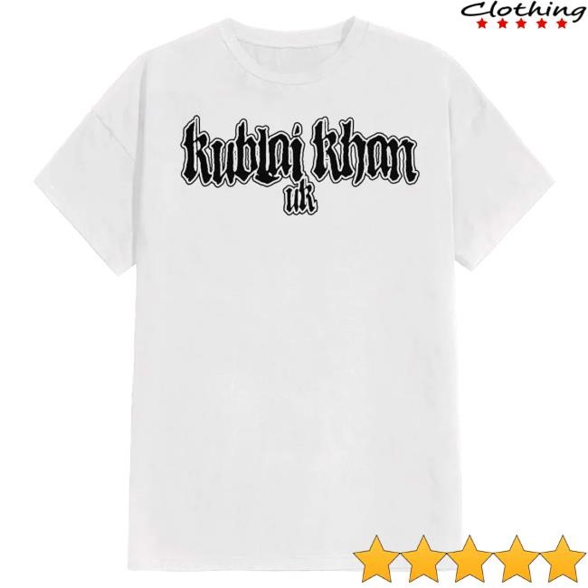 Official Nuclear Blast Merch Shop Kublai Khan Tx - UK Invasion White - Attractive Shirt Kublai Khan Tx Apparel