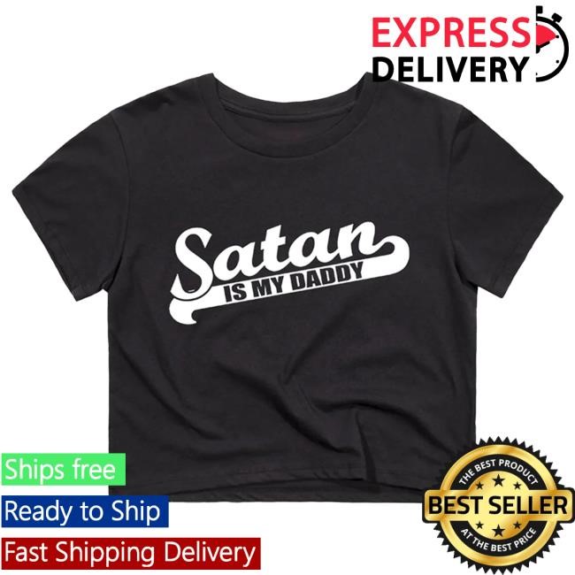 Official Blackcraft Clothing Blackcraft Satan Is My Daddy Crop Top T Shirt