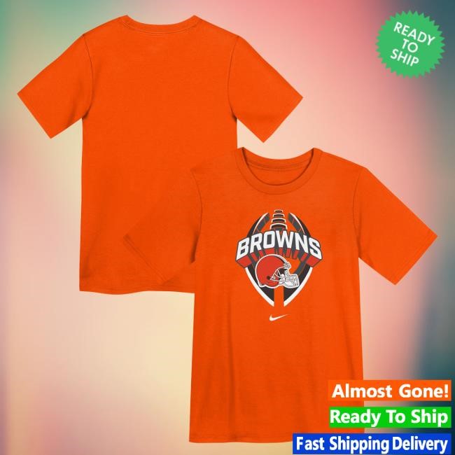 Official Preschool Nike Orange Cleveland Browns Icon Legend Tees