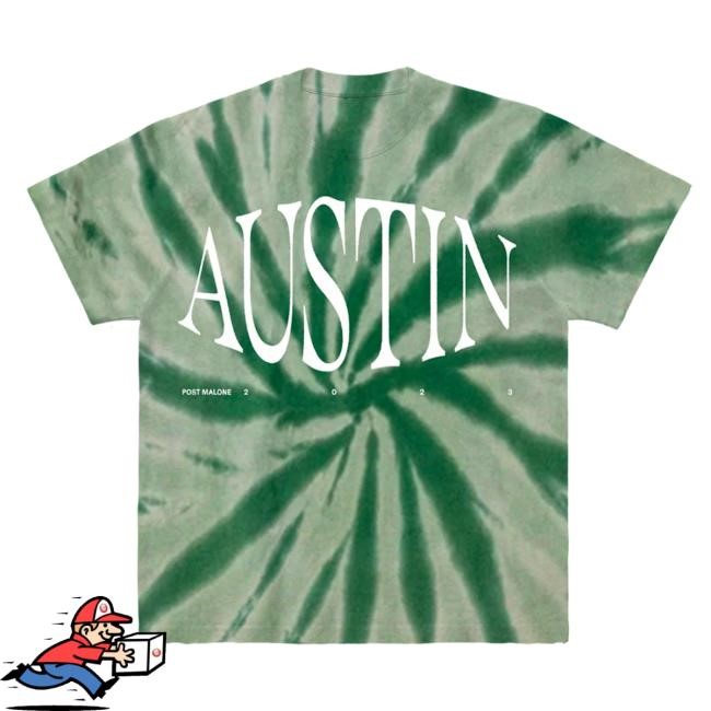 Official Austin Green Tie Dye Tshirt