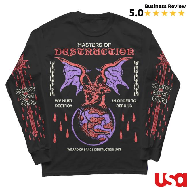 Official Masters Of Destruction Long Sleeve T Shirt