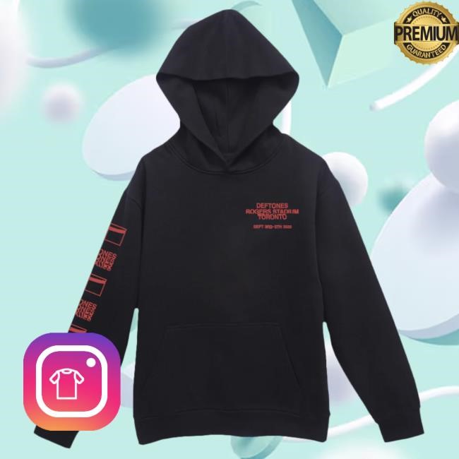 Official Deftones Store toronto exclusive cross Popover Hoodie