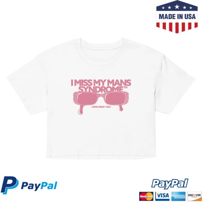 Official Angel Reese Merch Store Angel Reese "I Miss My Mans" Cropped Hot Shirt Angel Reese Apparel Clothing Shop