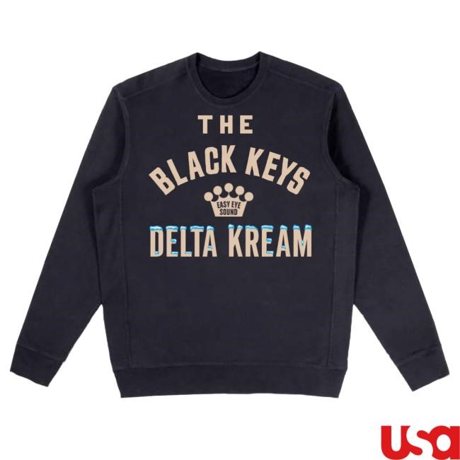 The Black Keys TBK Delta Kream Black Pullover Sweatshirt - The Black Keys