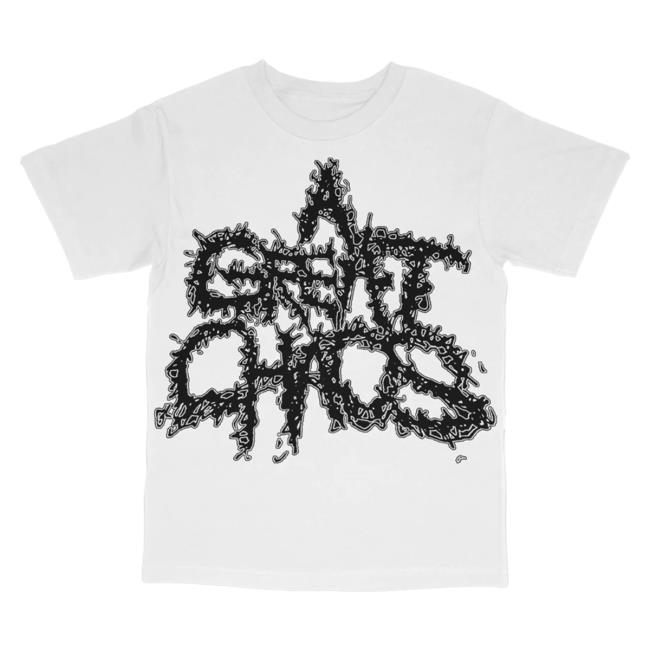 Official Interscope Records KenCarson Clothing Store Ken Carson Merch Cover Font White Shirt