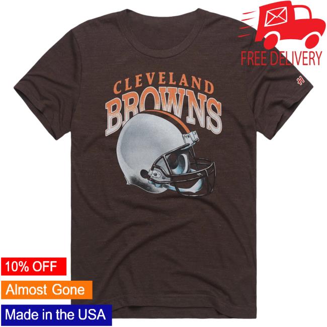 Official Homage Merch Store Homage Cleveland Browns White Helmet Top Shirt Homage Apparel Clothing Shop