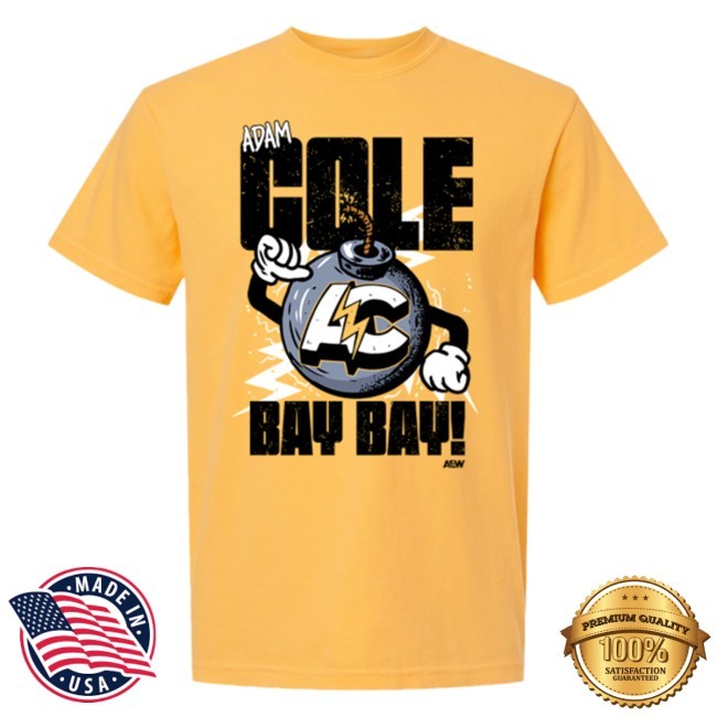 Adam Cole - Bombs Away New T-Shirt Adam Cole Bay Bay