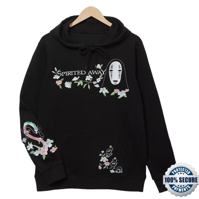 Official Box Lunch Apparel Studio Ghibli Spirited Away Floral No-Face Hoodies Boxlunch Clothing Store Shop Merch Exclusive