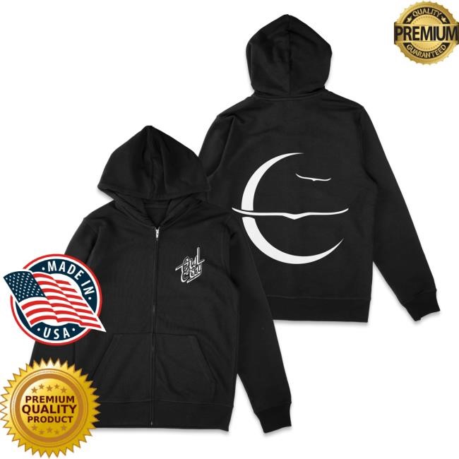 Emblem Zip Up Hooded Sweatshirt Owl City