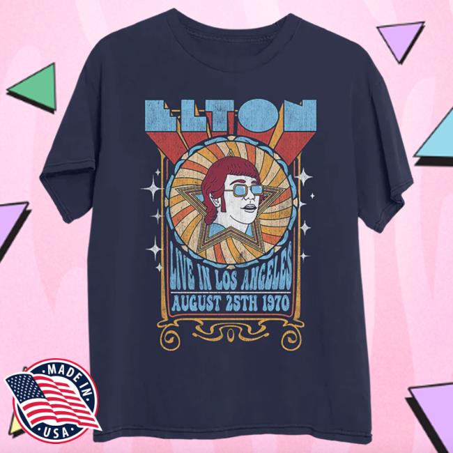 Elton John Live in Los Angeles Aug 25th 1970 Shirt
