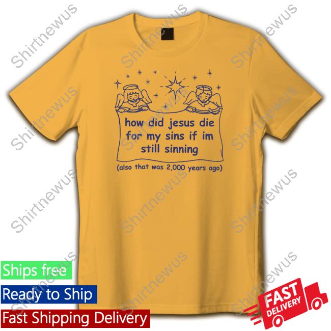 Shirts That Go Hard Merch How Did Jesus Die For My Sins If I'm Still Sinning Hooded Sweatshirt Shirtsthatgohard