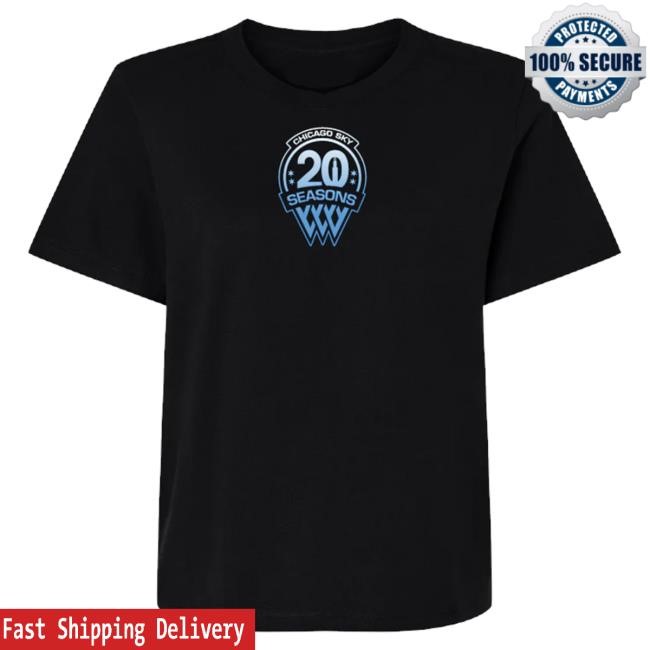 Chicago Sky Team Womens 20th Anniversary Shirts Chicago Sky Official Shop Merch Store