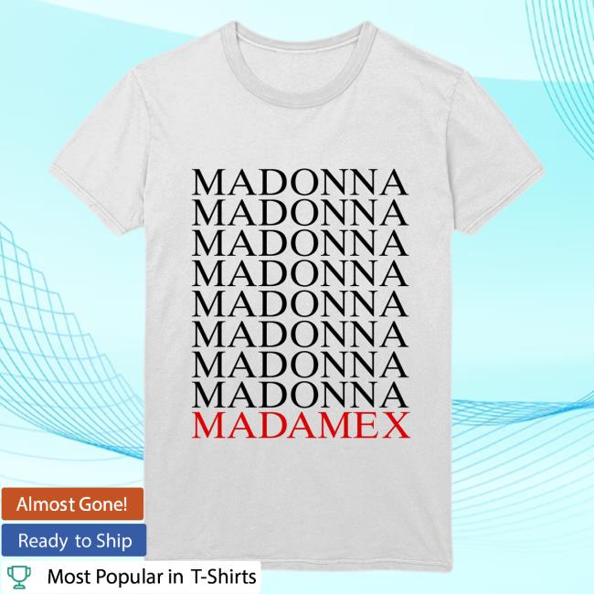 Official Madonna Merch Store Madonna Madame X Logo T-Shirt Madonna Louise Ciccone Clothing Shop