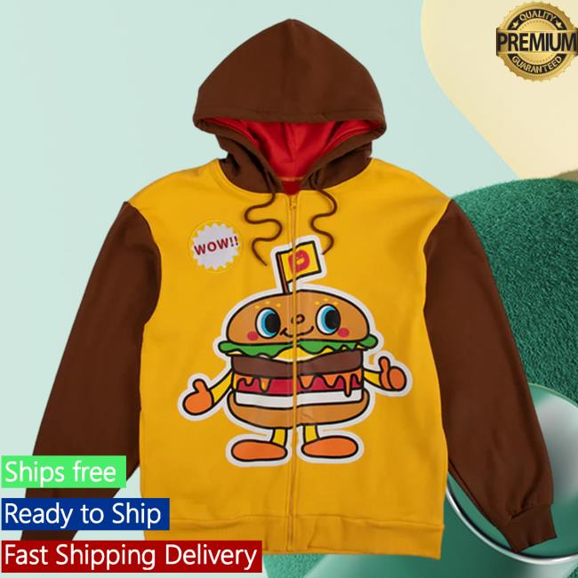 Official Sanrio Apparel Clothing Merch Store Shop Dokidoki Yummychums X Dumbgood Zip Attractive Hoodie