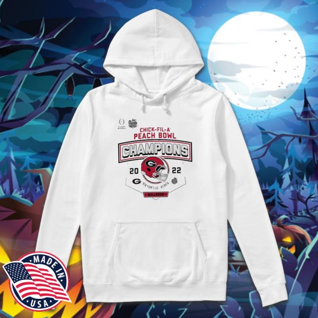 Georgia Bulldogs 2022 Chickfila Peach Bowl Champions Hooded Sweatshirt Georgia Bulldogs 2022 Chickfila Peach Bowl Champions Shirt