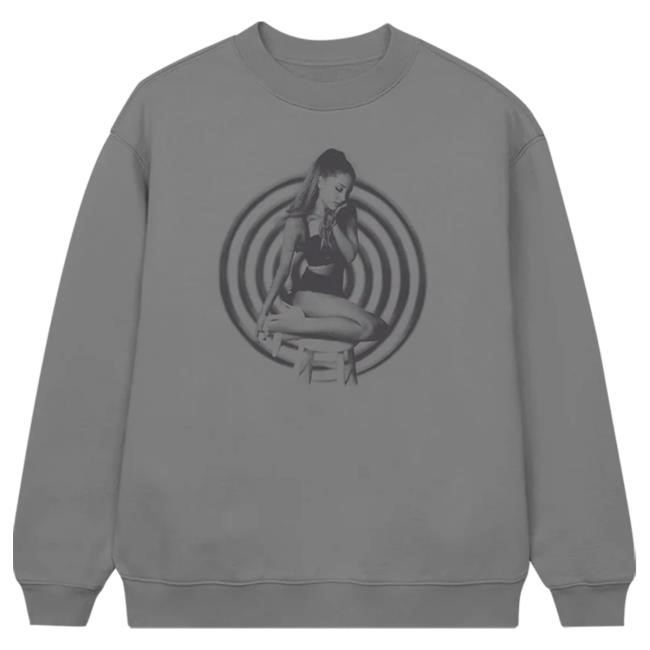 Official Ariana Grande Merch Store Ariana Grande my everything tenth anniversary grey Crewneck Sweatshirt Ariana Grande Apparel Clothing ArianaGrande