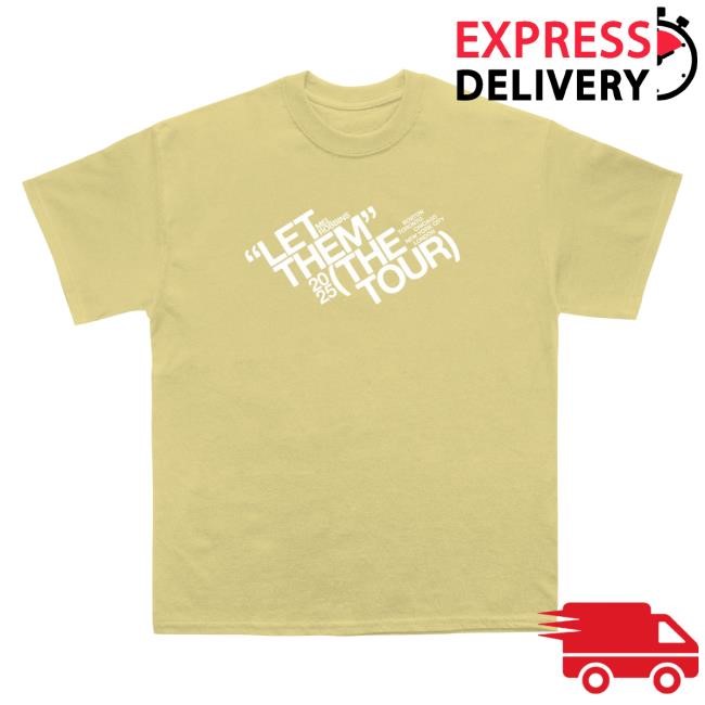 Official Mel Robbins Let Them Tour Yellow Shirts