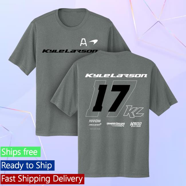 Kyle Larson Official Online Store Merch Kl17 Hendrickcars.Com Lifestyle Design- Adult Iron Heather Grey Sport-Tek Classic T Shirt