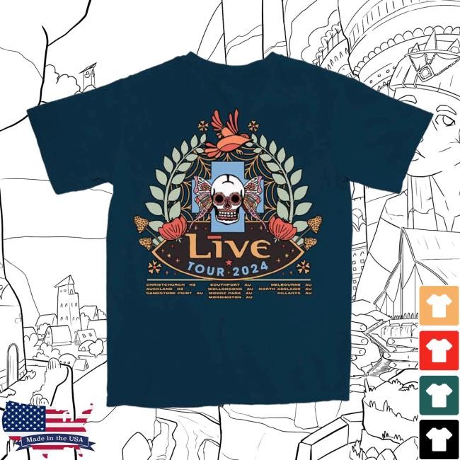 Live Skull Moth Tour S/S Tee