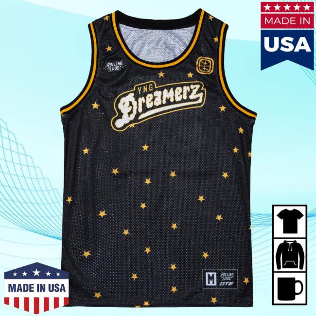 Official Overtime Tv Apparel Merch Clothing Store Shop Over Time Yng Dreamerz X Rolling Loud Basketball Jersey Tank Tees