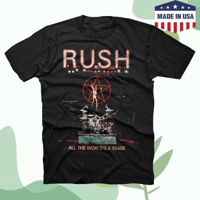 Official Rush Band All The World's A Stage Shirt 2024